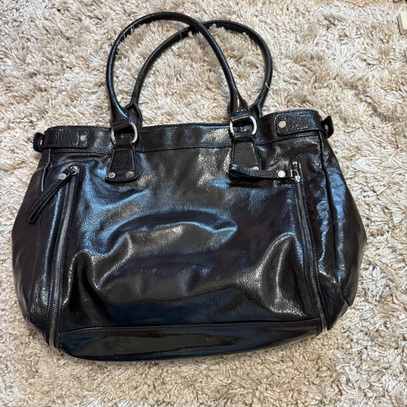 Longchamp Rousseau Black Patent leather bag - Picture 4 of 10
